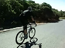 no hands on road bike